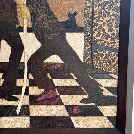 Detailed Figurative Oil Painting "Walking Figure" Expressive Large Art Holland Art Shop