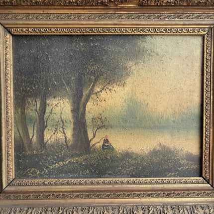 Detailed Landscape Oil Painting "Gilded Frame" Elegant Art Holland Art Shop