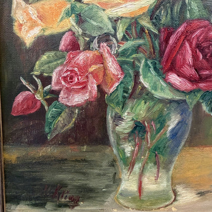 Expressive Floral Still Life Oil Painting "Vase Flowers" Traditional Art Holland Art Shop
