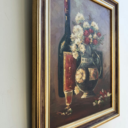 Handcrafted Floral Still Life Oil Painting "Flower Vase" Refined Art Holland Art Shop