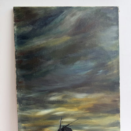 Classic Landscape Oil Painting "Old Windmill" Rustic Large Art Holland Art Shop