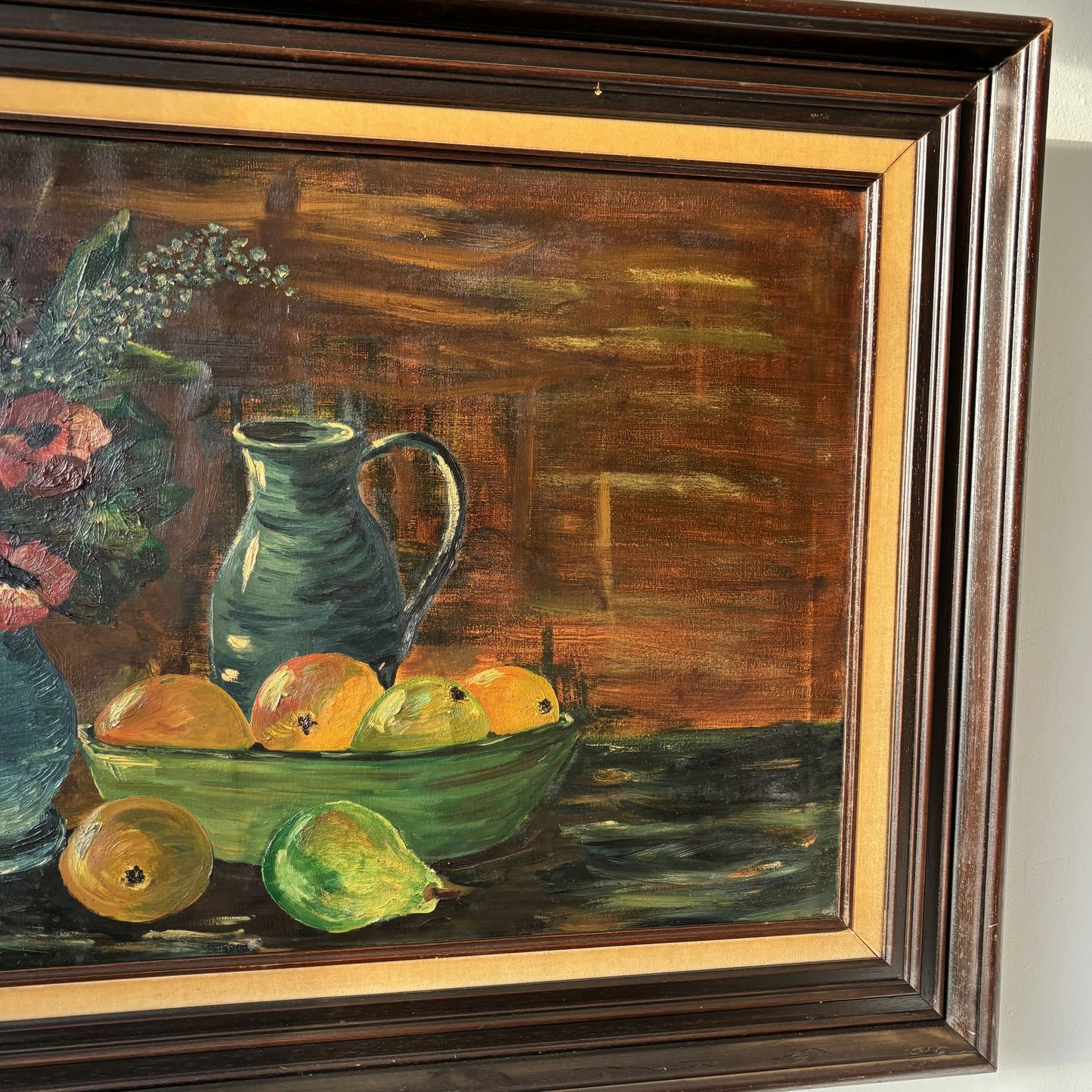 Traditional Still Life Oil Painting "Vase Of Flowers" Striking Large Artwork