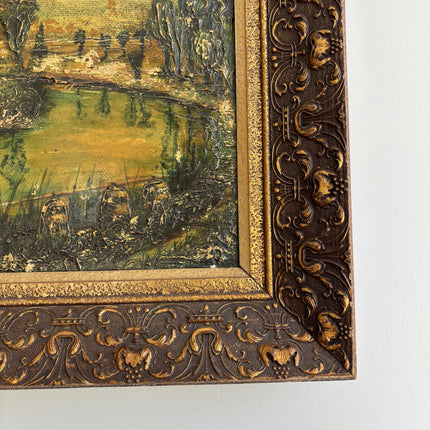 Original Landscape Oil Painting "Gilded Frame" Timeless Artwork Holland Art Shop