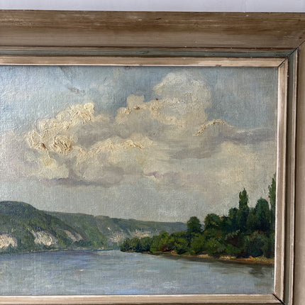 Vintage Landscape Oil Painting "River View" Classic Artwork Holland Art Shop