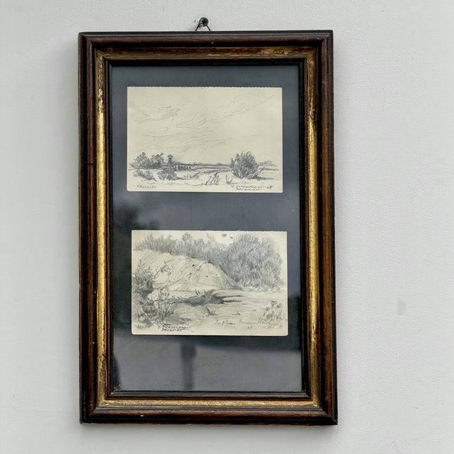 Traditional Landscape Oil Painting "Framed Sketches" Elegant Small Art Holland Art Shop