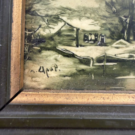 Handcrafted Landscape Oil Painting "Framed Painting" Authentic Small Artwork Holland Art Shop