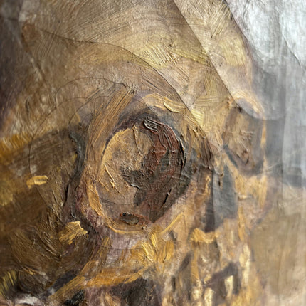 Elegant Still Life Oil Painting "Human Skull" Detailed Art Holland Art Shop