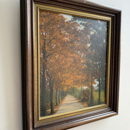 Timeless Landscape Oil Painting "Tree Avenue" Vintage Artwork Holland Art Shop