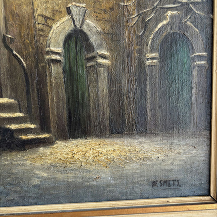 Original Cityscape Oil Painting "Wall Lantern" Detailed Art Holland Art Shop