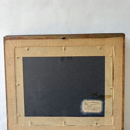 Handcrafted Figurative Etching "Ornate Frame" Expressive Small Artwork Holland Art Shop