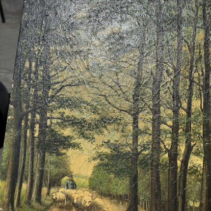 Timeless Landscape Oil Painting "Young Man" Authentic Artwork Holland Art Shop