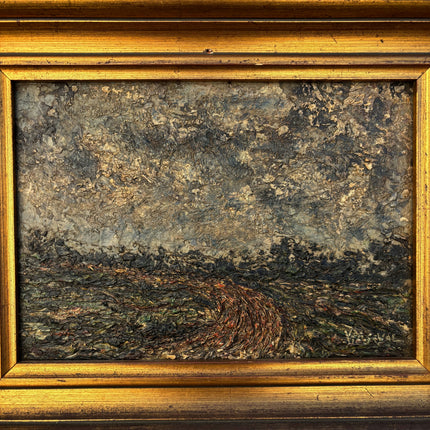 Refined Landscape Oil Painting "Gilded Frame" Handcrafted Small Art Holland Art Shop