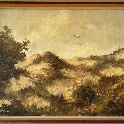 Original Landscape Oil Painting "Framed Painting" Expressive Small Artwork Holland Art Shop