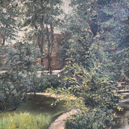 Original Landscape Oil Painting "Gilded Frame" Vintage Art Holland Art Shop
