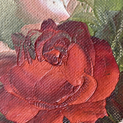 Vintage Floral Still Life Oil Painting "Vase Bouquet" Traditional Small Artwork Holland Art Shop