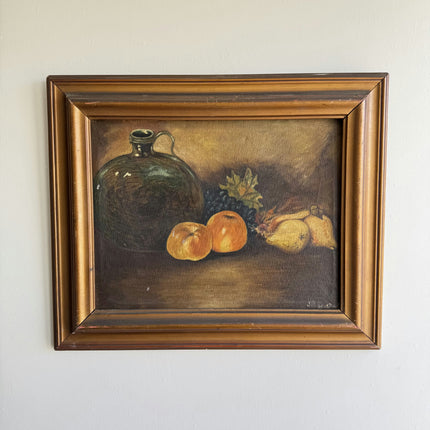 Classic Still Life Oil Painting "Fruit Jug" Detailed Artwork Holland Art Shop