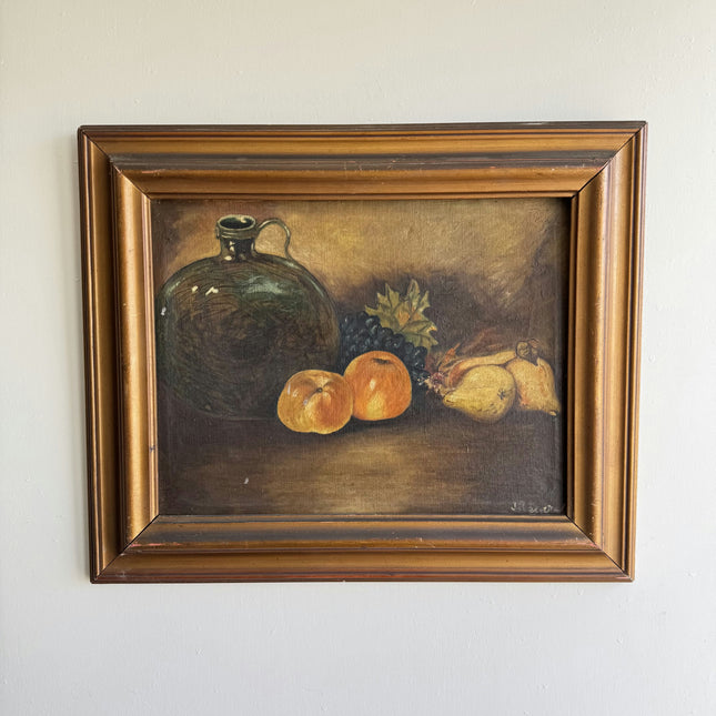 Classic Still Life Oil Painting "Fruit Jug" Detailed Artwork Holland Art Shop