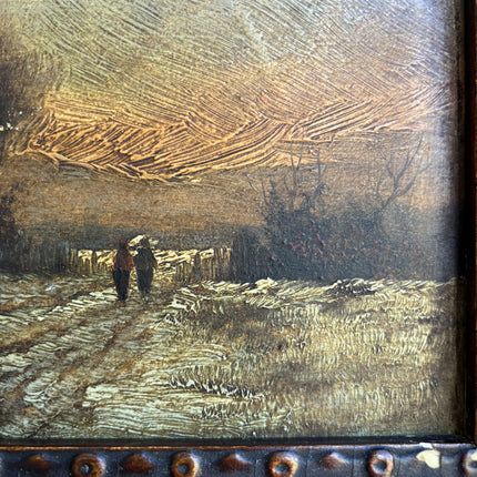 Expressive Landscape Oil Painting "Ornate Frame" Refined Dutch  Artwork Holland Art Shop