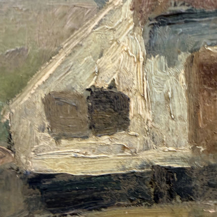 Classic Landscape Oil Painting "Thatched House" Original Art Holland Art Shop