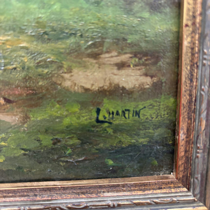 19th Century Antique Animals Oil Painting "Canvas Backframe" Artwork Holland Art Shop