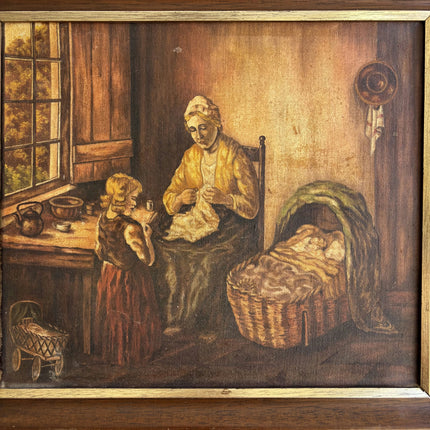 Expressive Figurative Oil Painting "Seated Woman" Authentic Small Artwork Holland Art Shop
