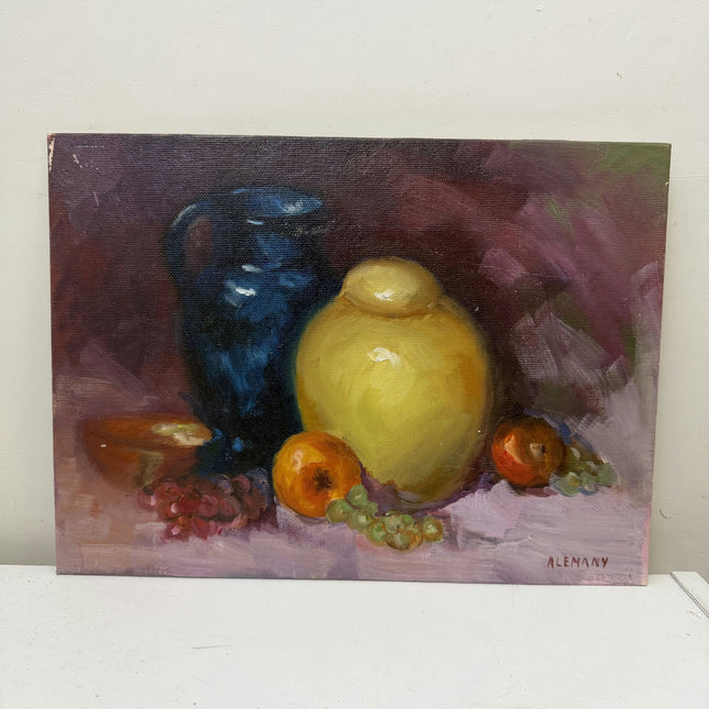Refined Still Life Oil Painting "Yellow Pear" Classic Small Art Holland Art Shop