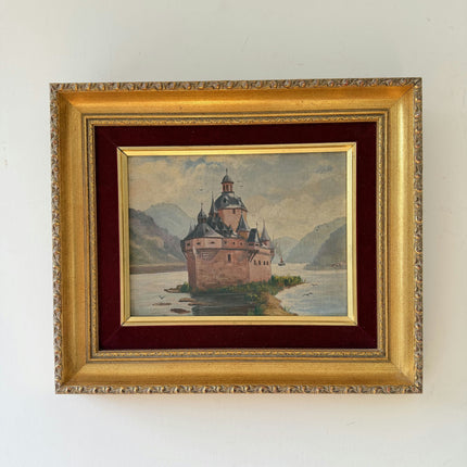 Refined Seascape Oil Painting "Framed Painting" Vintage Small Art Holland Art Shop