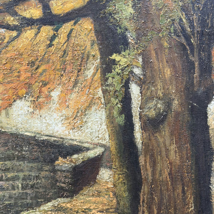 Expressive Landscape Oil Painting "Stone Bridge" Detailed Art Holland Art Shop