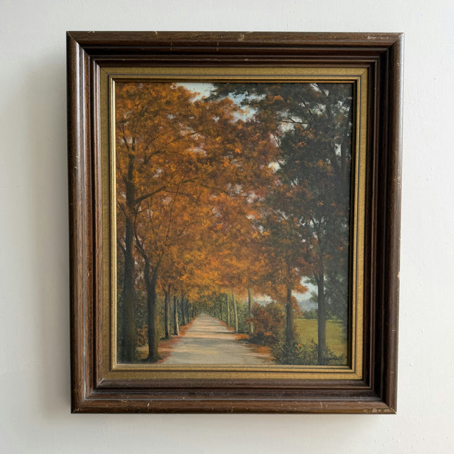 Timeless Landscape Oil Painting "Tree Avenue" Vintage Artwork Holland Art Shop