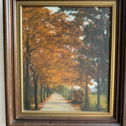 Timeless Landscape Oil Painting "Tree Avenue" Vintage Artwork Holland Art Shop