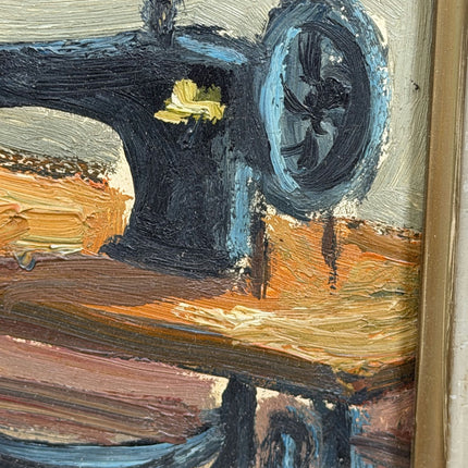 Vintage Still Life Oil Painting "Sewing Machine" Classic Small Art Holland Art Shop