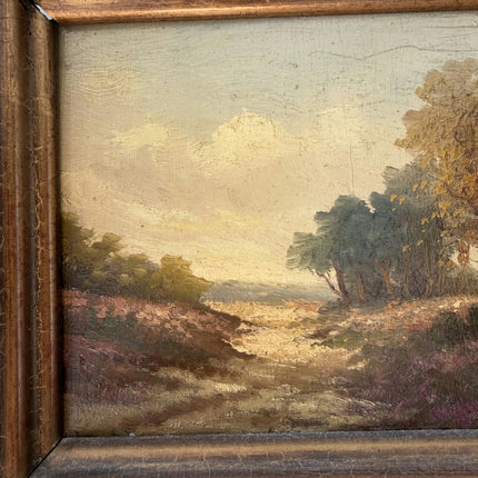 Timeless Landscape Oil Painting "Gilded Frame" Elegant Small Artwork Holland Art Shop