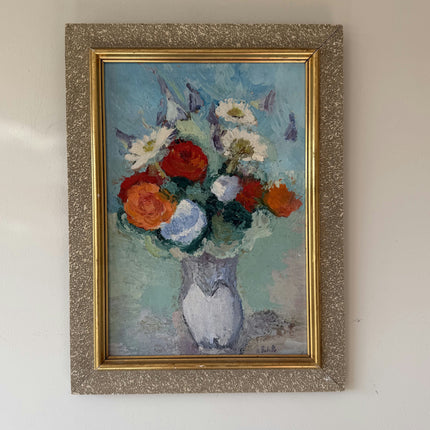Traditional Interior Oil Painting "Flower Vase" Rustic Artwork Holland Art Shop