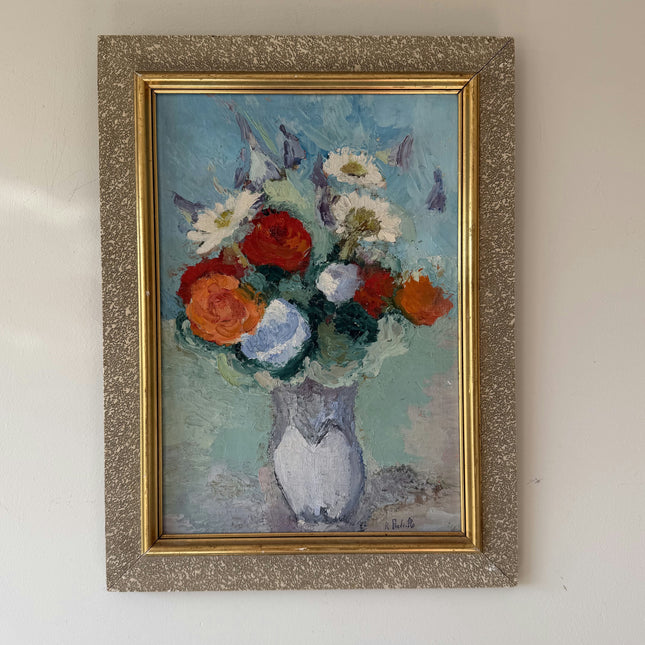 Traditional Interior Oil Painting "Flower Vase" Rustic Artwork Holland Art Shop