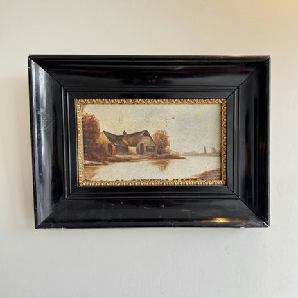 Original Landscape Oil Painting "Framed Painting" Expressive Small Art Holland Art Shop