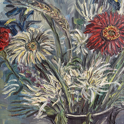Elegant Floral Still Life Oil Painting "Flower Vase" Detailed Art Holland Art Shop