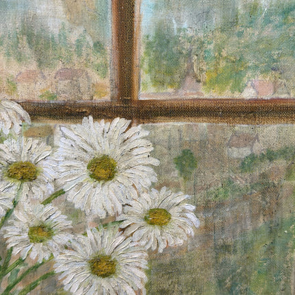 Authentic Still Life Oil Painting "Daisy Bouquet" Detailed Artwork Holland Art Shop