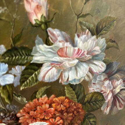 Traditional Floral Still Life Oil Painting "Wooden Panel" Refined Artwork Holland Art Shop
