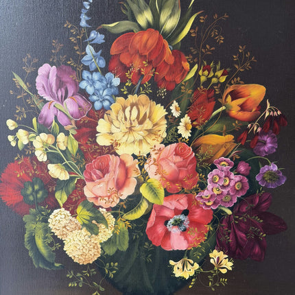 Elegant Flowery Still Life Oil Painting "Flower Bouquet" Traditional Large Art Holland Art Shop