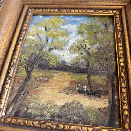 Classic Landscape Oil Painting "Golden Frame" Refined Small Art Holland Art Shop