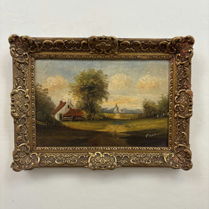 Classic Landscape Oil Painting "Country Cottage" Elegant Dutch Artwork Holland Art Shop