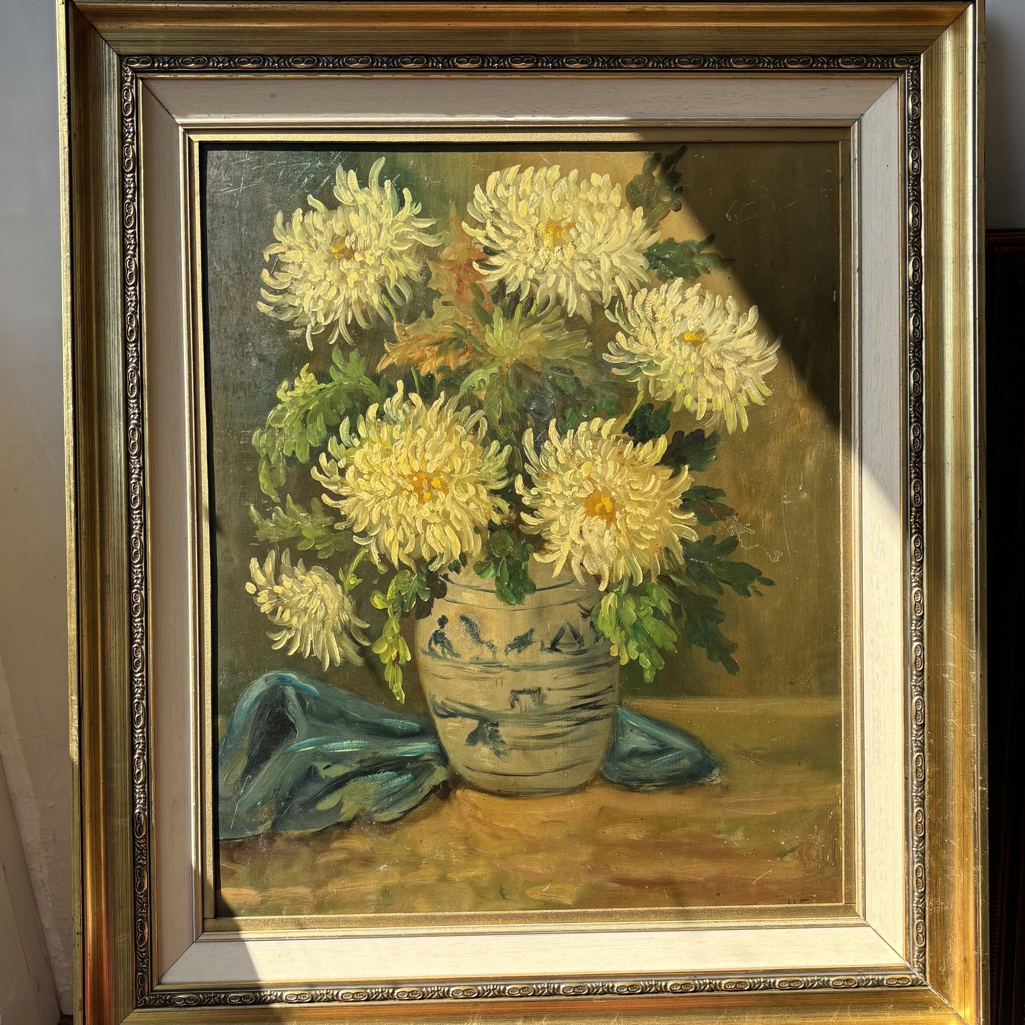 Traditional Flowery Still Life Oil Painting 