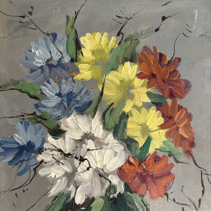 Vintage Floral Still Life Oil Painting "Flower Vase" Refined Art Holland Art Shop