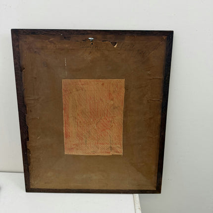 1920 Antique Still Life Oil Painting "Wooden Frame" Art Holland Art Shop