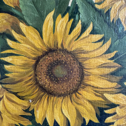 Original Floral Still Life Oil Painting "Sunflower Vase" Classic Artwork Holland Art Shop