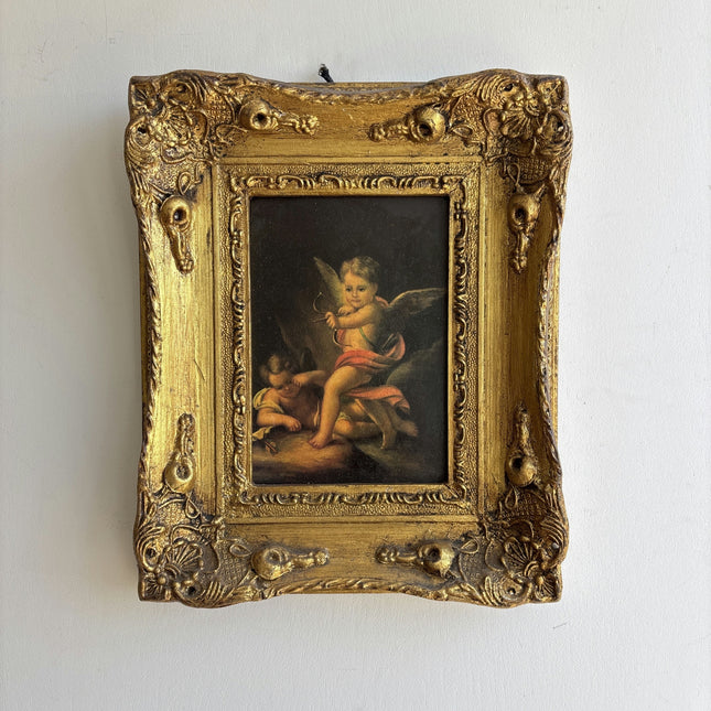 Authentic Portrait GicléE "Gilded Frame" Handcrafted Small Artwork Holland Art Shop