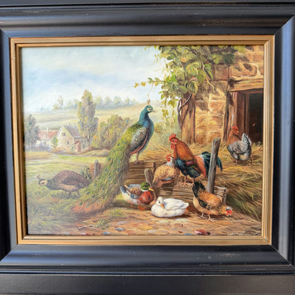 Timeless Animals Oil Painting "Peacock Bird" Expressive Art Holland Art Shop