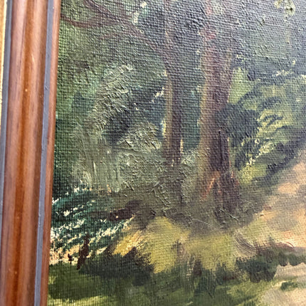 Rustic Landscape Oil Painting "Forest Path" Elegant Small Artwork Holland Art Shop