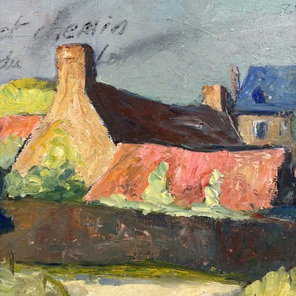 Original Landscape Oil Painting "Thatched Cottage" Timeless Art Holland Art Shop