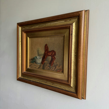 Detailed Still Life Oil Painting "Golden Frame" Elegant Artwork Holland Art Shop